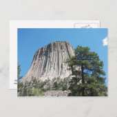 Devils Tower Wyoming Briefkaart (Voorkant / Achterkant)