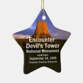Devil's Tower Wyoming Keramisch Ornament (Rechts)