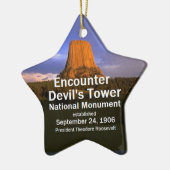 Devil's Tower Wyoming Keramisch Ornament (Links)
