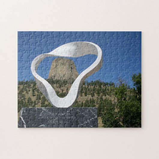 Devil's Tower Wyoming. Legpuzzel (Horizontaal)