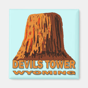 DEVILS TOWER WYOMING MAGNEET