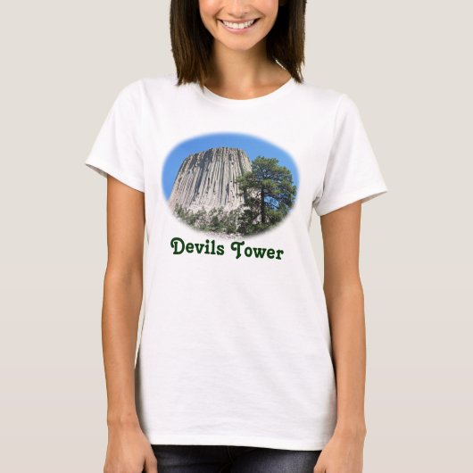 Devils Tower, Wyoming T-shirt (Voorkant)