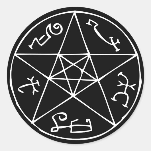 Devil's Trap Ronde Sticker (Voorkant)