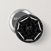 Devil's val ronde button 5,7 cm (Voorkant /achterkant)