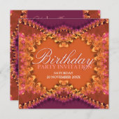 Devine Lace Frills Anniversaire Fête Invitations (Devant / Derrière)