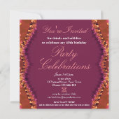Devine Lace Frills Anniversaire Fête Invitations (Dos)