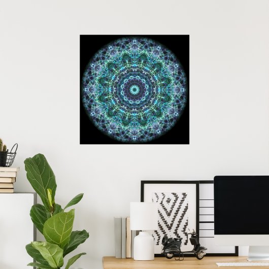 devine mandala poster (Thuiskantoor)