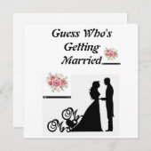 Devine Qui Se Fait Marier Invitation (Devant / Derrière)