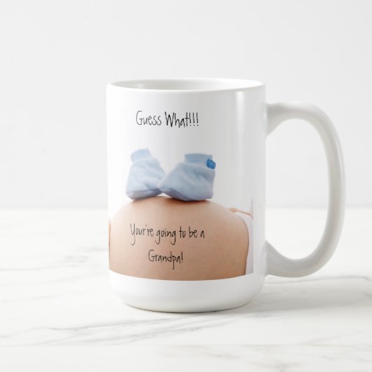 Devine Quoi ! Grossesse Faire-part Mug (Droite)