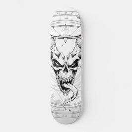 Devine Skull of Death (Wit) Skateboard