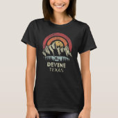 Devine Texas Mountain Sunset Sunrise Kayaking T-shirt (Voorkant)