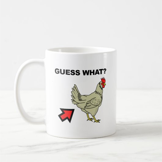 Devinez Ce Beurre De Poulet Drôle Mug (Gauche)