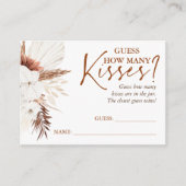 Devinez combien de baisers cartes de jeu - Terraco (Devant)