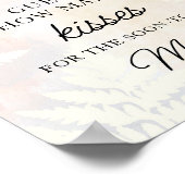 Devinez combien de baisers Fête des mariées Poster (Coin)