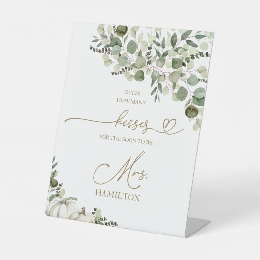 Devinez combien de baisers Jeux de mariée signe (Recto)