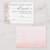 Devinez combien de baisers Pampas Grass Cartes de (Devant / Derrière)