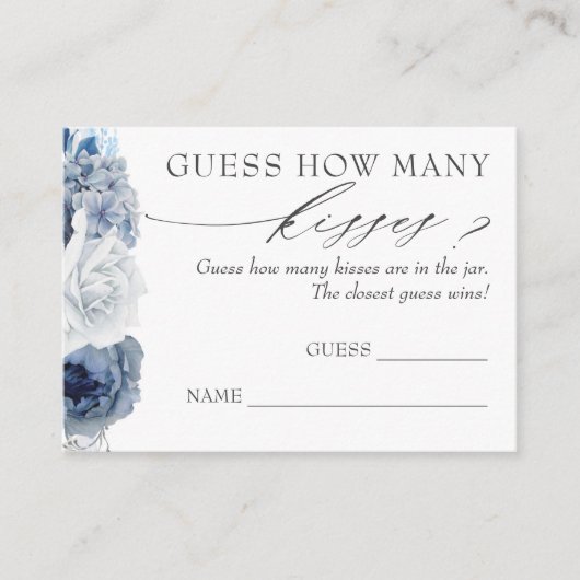 Devinez combien de baisers Pampas Grass Cartes de  (Devant)