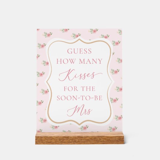 Devinez combien de baisers pour la douche de marié (Recto)