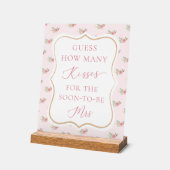 Devinez combien de baisers pour la douche de marié (Angle)