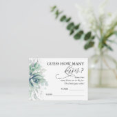 Devinez combien de baisers succulents Cartes de je (Debout devant)