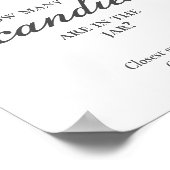 Devinez combien de bonbons Poster de Baby shower d (Coin)