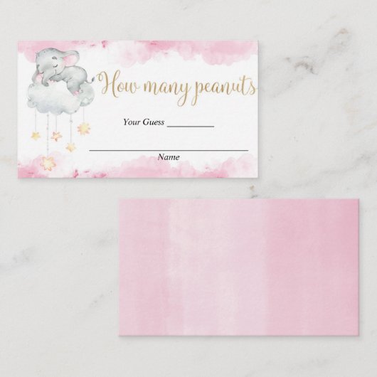 Devinez combien de cartes d'arachides insère le ba (Devant / Derrière)