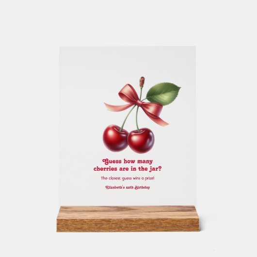 Devinez combien de cerises dans le pot ? Fête d'an (Recto)
