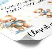 Devinez combien d'ours de gummy Baby shower Poster (Coin)