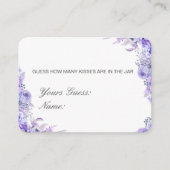 Devinez Editable Combien De Baisers, Cartes De Bon (Devant)