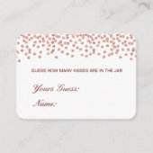 Devinez Editable Combien De Baisers, Cartes De Bon (Devant)