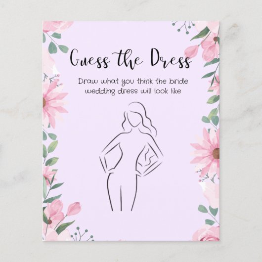 Devinez la carte de jeu robe (Devant)