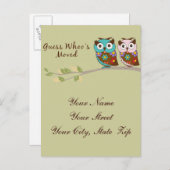 Devinez la carte de la chouette déplacée de Whoo (Devant / Derrière)