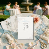 Devinez la robe Carte de jeu floral pour la douche