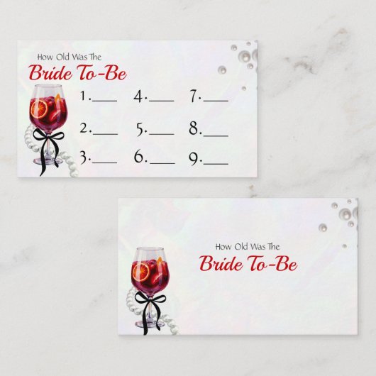 Devinez l'âge de la carte de réponse au jeu de l'é (Devant / Derrière)