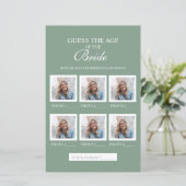 Devinez L'Âge De L'Épouse Sage Livre Vert Feuille (Debout devant)