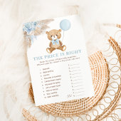 Devinez le bon prix Baby shower carte de jeu
