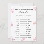 Devinez le nom de la carte de baby shower pour béb (Devant)