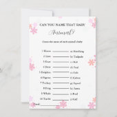 Devinez le nom de la carte de baby shower pour béb (Devant)