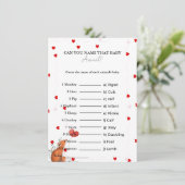 Devinez le nom de la carte de baby shower pour béb (Debout devant)