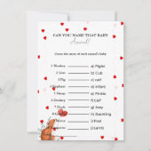 Devinez le nom de la carte de baby shower pour béb (Devant)