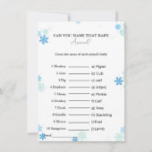 Devinez le nom de la carte de baby shower pour béb (Devant)