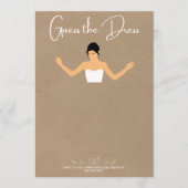 Devinez que la mariée soit une carte vestimentaire (Devant)