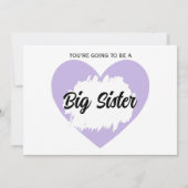 Devinez quel faire-part de grossesse pour la soeur (Dos)