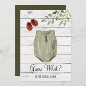 Devinez quel linge bébé Boho | Faire-part bébé (Devant / Derrière)