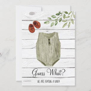Devinez quel linge bébé Boho   Faire-part bébé