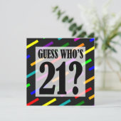 Devinez qui a 21 invitations à la fête d'anniversa (Debout devant)