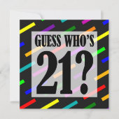 Devinez qui a 21 invitations à la fête d'anniversa (Devant)