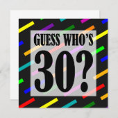 Devinez qui a 30 invitations à la fête d'anniversa (Devant / Derrière)