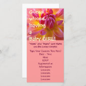 Devinez qui a une petite fille ! Invitations de do (Devant / Derrière)