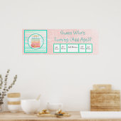 Devinez qui atteint l'âge d'anniversaire Affiche d (Cuisine)